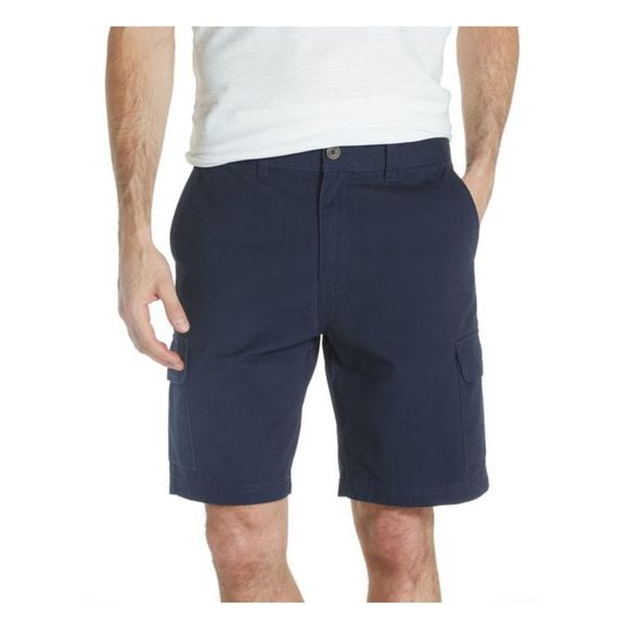 Weatherproof Shorts Weatherproof Vintage Mens Navy Flat Front